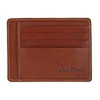 Gianni Conti|917197|Credit Card Case|mens credit card case|slim credit cases|brown leather case|gifts for him|