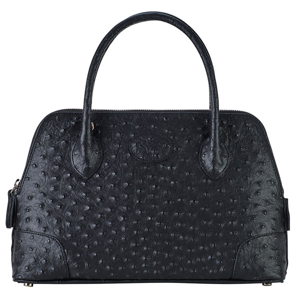 Bellini|Handbag|O3459|Printed|Ostrich|Black|