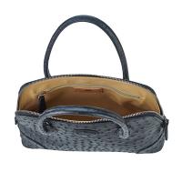 Bellini|Handbag|O3459|Printed|Ostrich|Black|Open|