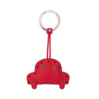 La cuoieria|car|keyring|accessory|Red|leather|leather keyring|italy|the tannery|Automobile|vehicle|car keyring|