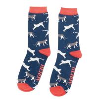 Mr Heron|Wandering|Cats|Socks|Navy|