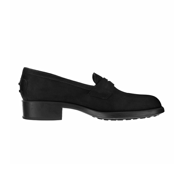 |The Tannery|Loafer|Italian|Suede|Black|Classic Loafer|Ladies Loafer|