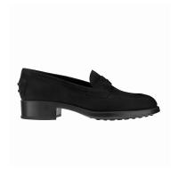 The Tannery|Suede|Black|Loafer|Italian|Ladies Loafer|