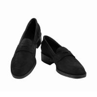 The Tannery|Black|Loafer|Italian|Suede|240|Ladies Loafer|