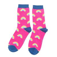 Rainbow|Socks|Hot Pink|