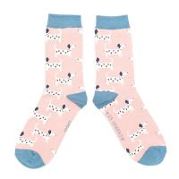 Lovely|Dogs|Socks|Dusky Pink|