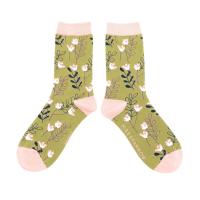 Wild|Floral|Socks|Moss|