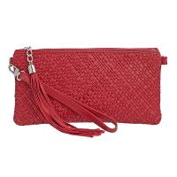 Tannery|Bella|Clutch|Bag|708|Woven|Red|