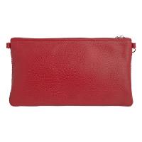 Tannery|Clutch|Bag|710|Woven|Red|Back|