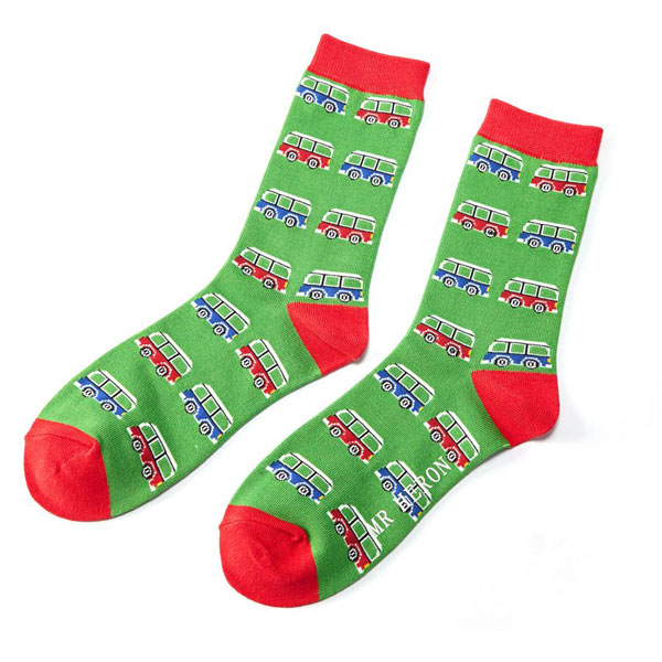 Mr Heron|Campervan|Socks|Green|