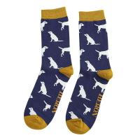Mr Heron|Labrador|Socks|Navy|