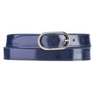 The Tannery|Patent|Belt|468-30|Navy|