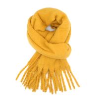 Miss Sparrow|Thick|Plain|Scarf|Yellow|