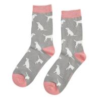 Miss Sparrow|Labrador|Socks|Mid Grey|