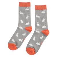 Rabbits|Socks|Grey|
