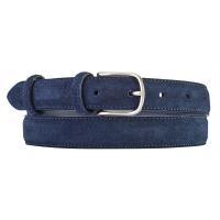 The Tannery|Suede|Belt|206-25|Blue|