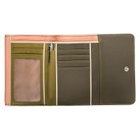 Mywalit|Double|Flap|Purse|250|Olive|Open|