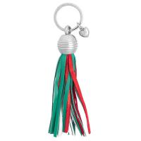 Bi-colour|Large|Tassel|Key|Ring|408|Italy|