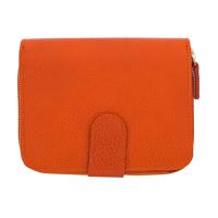 Tbe Tannery|Belveder|Deer|Leather|Deer Leather|Ladies Purse|Ladies Zip Around Purse|Wallet|Tab|Gifts For Her|Christmas|Gift Ideas|Ladies Leather Purse|Orange