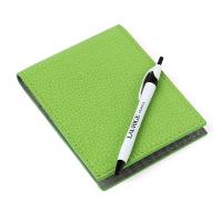 Laurige|notepad|pen|802|leather notepad|pocket notpad|golf accessories|small leather goods|The Tannery|light green