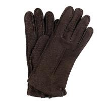 Pig Skin| Cashmere Lined|Gloves|Tobacco|ladies gloves|new|ladies leather gloves|Italian leather|The Tannery|dark brown