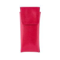 The Tannery|Glasses|Case|with|Flap|217|Lizard|Fuchsia|