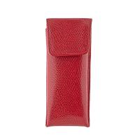 The Tannery|Glasses|Case|with|Flap|217|Lizard|Red|