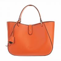 Boldrini|Small Handbag|6850|Bridle Hide|leather handbag|Italain leather|smooth leather|mango|orange