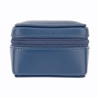 Cepi|Jewellery Box|Jewellery Case|1156|calf leather|xmooth leather|zip around|travel jewellery case|new in||gifts for her|The Tannerynavy leather|blue leather