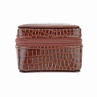 Cepi|Jewellery Case|1156|leather jewellery case|croc leather|new|gifts for her|travel jewellery case|The Tannery|brown|