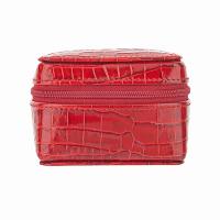 Cepi|Jewellery Case|1156|leather jewellery case|croc leather|new|gifts for her|travel jewellery case|The Tannery|red