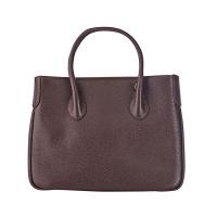 Chiara|Handbag|D3068|Grain Leather|Dark Brown|