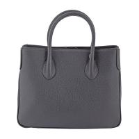 Chiara|Handbag|D3068|Grain|Leather|Dark Grey|