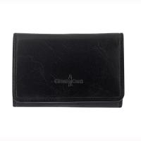 Gianni Conti|ladies purse|folded purse|tri fold|9408159|leather purse|black leather|brown leather
