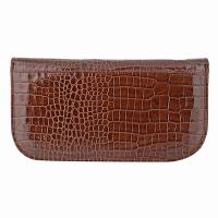 Cepi|Jewellery Case|1014|pockets|zipped pockets|travel jewellery purse|ladies gift ideas|Christmas gift ideas|zipped around jewellery case|The Tannery||patent leather|croc leather|brown