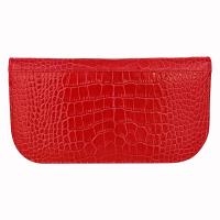 Cepi|Jewellery Case|1014|pockets|zipped pockets|travel jewellery purse|ladies gift ideas|Christmas gift ideas|zipped around jewellery case|The Tannery|red|croc leather