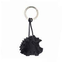 La cuoieria|Hedgehog|keyring|accessory|Black|Animal|leather|leather keyring|italy|the tannery|