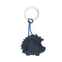 La cuoieria|Hedgehog|keyring|accessory|Navy|Animal|leather|leather keyring|italy|the tannery|