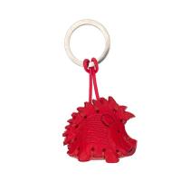 La cuoieria|Hedgehog|keyring|accessory|Red|Animal|leather|leather keyring|italy|the tannery|
