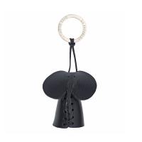 La cuoieria|Elephant|keyring|accessory|Black|Animal|leather|leather keyring|italy|the tannery|