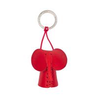 La cuoieria|Elephant|keyring|accessory|Red|Animal|leather|leather keyring|italy|the tannery|