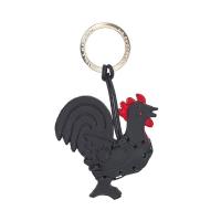 La cuoieria|Cockerel|keyring|accessory|Black|Animal|leather|leather keyring|italy|the tannery|