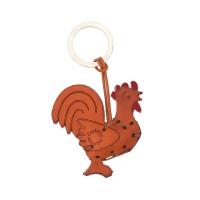 La cuoieria|Cockerel|keyring|accessory|Tan|Animal|leather|leather keyring|italy|the tannery|