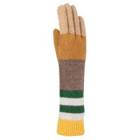 Wool|Cashmere|Midlength|Striped|Glove|36i|Beige|