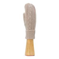 Recycled|Wool|Knitted|Mitten|04M|Beige|