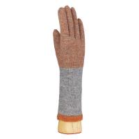Wool/Angora|Long|Stripe|Glove|253i|Grey|