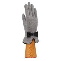 Woollen|Bow|Gloves|203i|Grey|