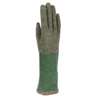Wool/Angora|Long|Stripe|Gloves|253|Pine|