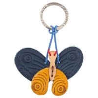 Key ring|The Tannery|Butterfly|Butterfly key ring|Christmas ideas|Birthday gifts|Gifts under £10|gifts for her|gifts for him|gifts for teens| leather gift ideas|anniversary gift ideas|3rd wedding anniversary|key holders|leather key rings|Navy