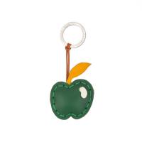 La cuoieria|apple|keyring|accessory|green|fruit|leather|leather keyring|italy|the tannery|